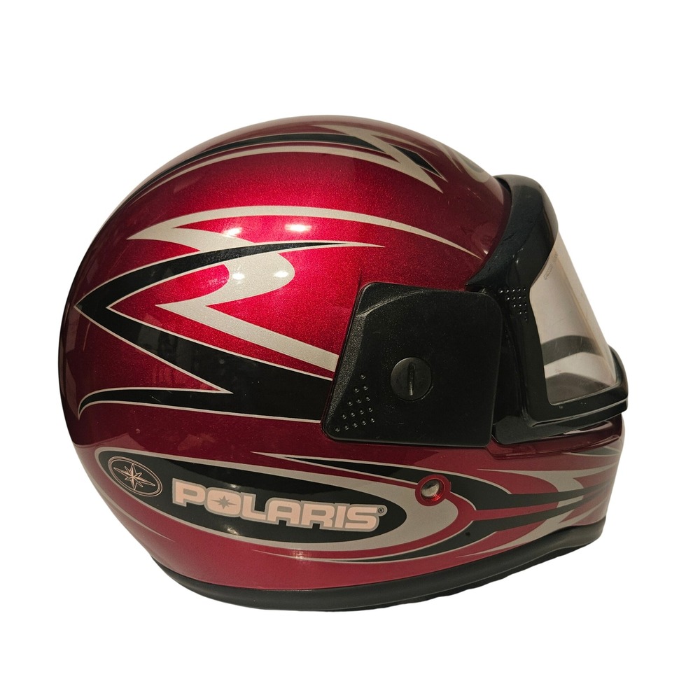 Polaris Full Face Snowmobile Helmet XXL Red Tribal Lazer DOT 2001 Vintage *